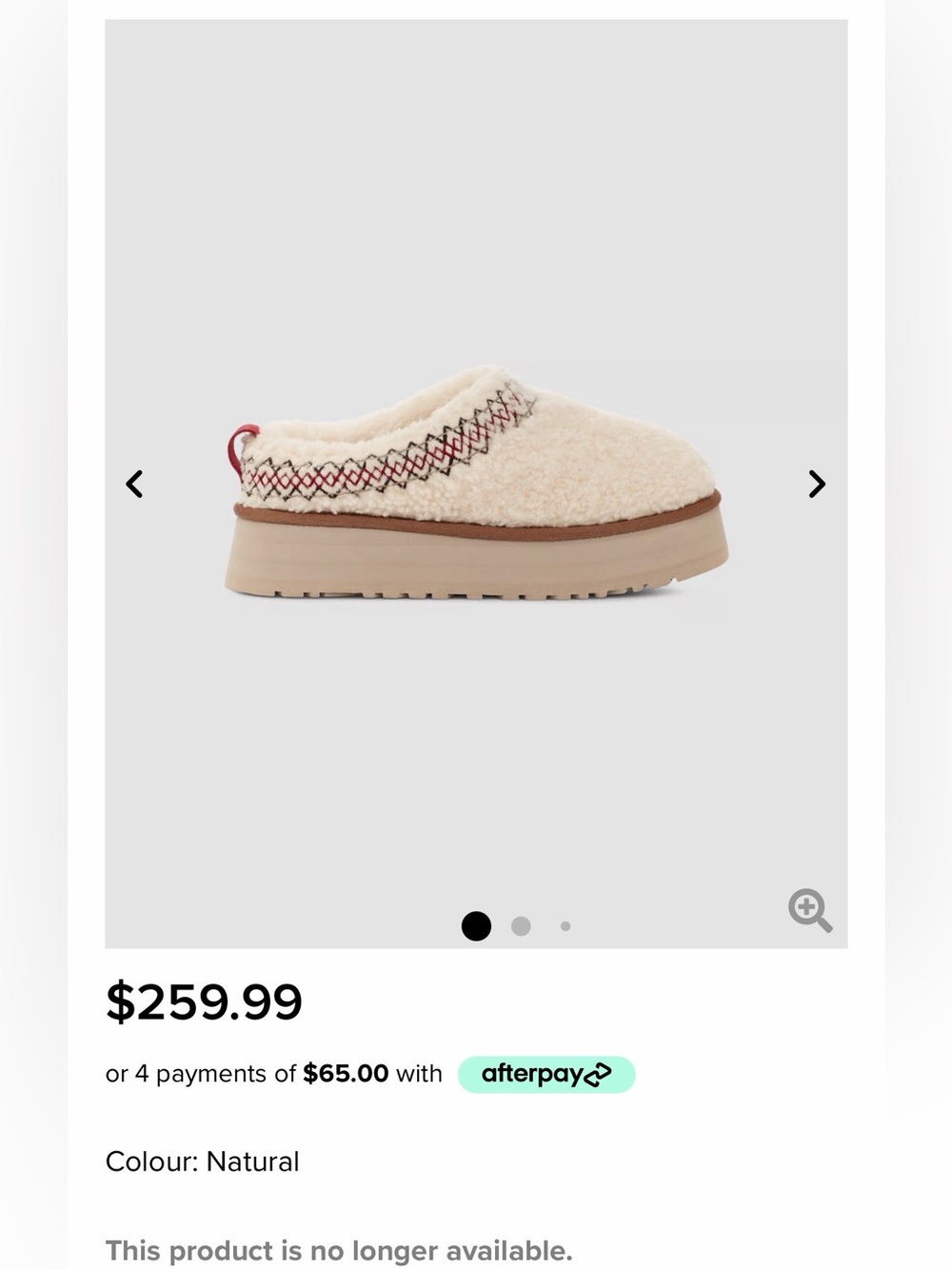 UGG TAZ BRAID SHEARING SLIPPERS
